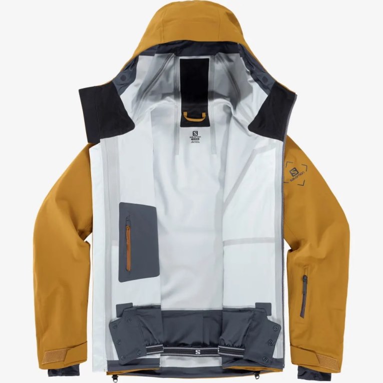 Yellow Salomon Outlaw 3L Shell Men's Ski Jackets | PH 89301U